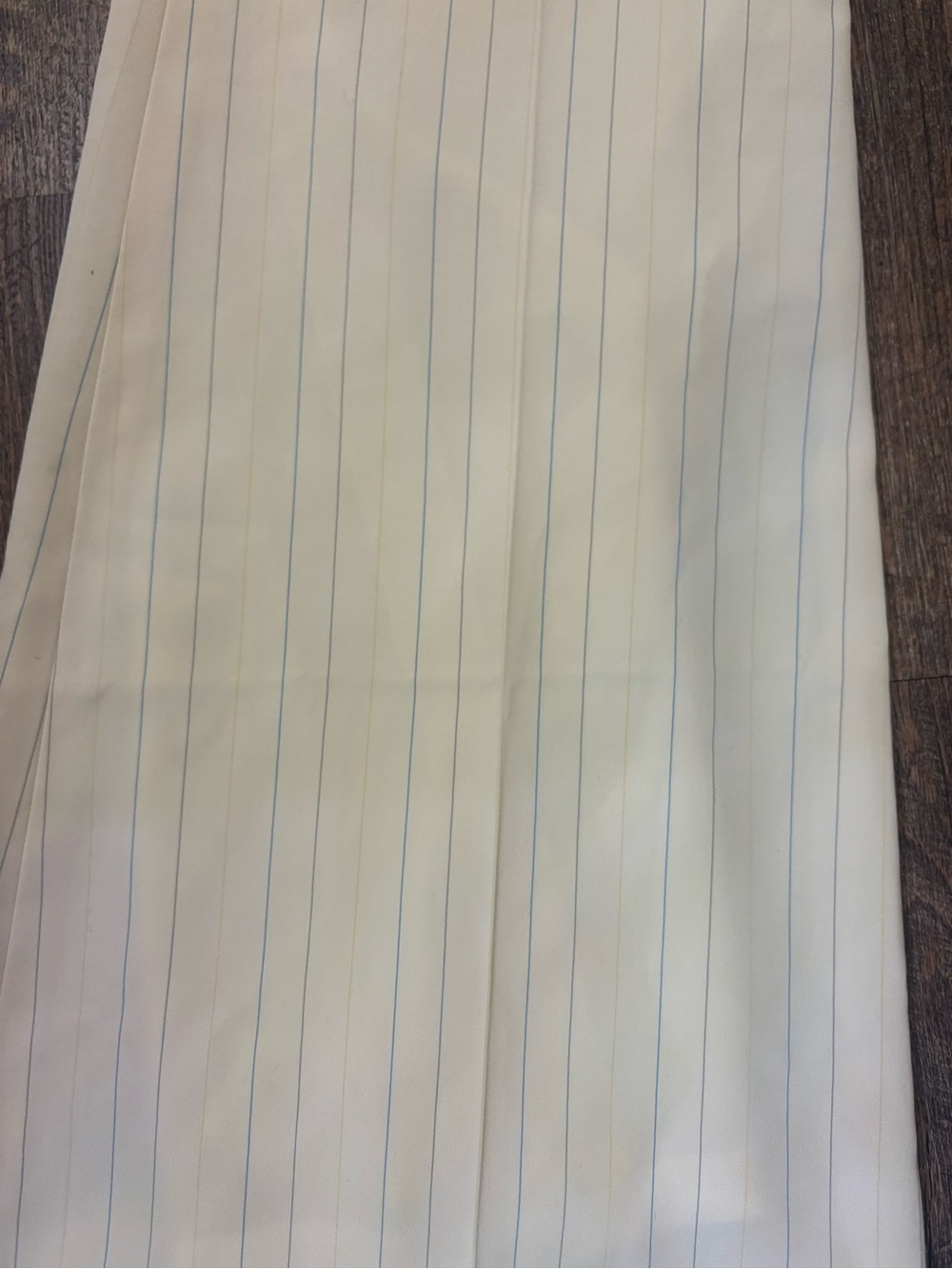 Vintage Chloé Cream Wool Pinstripe Trousers - Picture 2 of 8